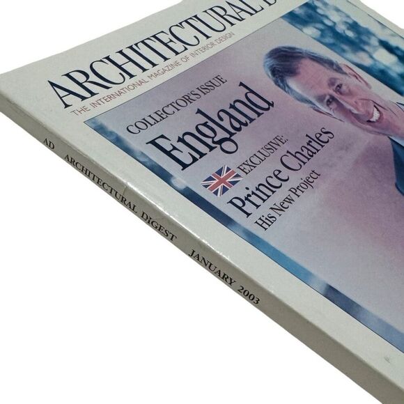“ARCHITECTURAL DIGEST”MAGAZINE JANUARY 2003- ~ PRINCE CHARLES Collector Issue - Picture 5 of 7